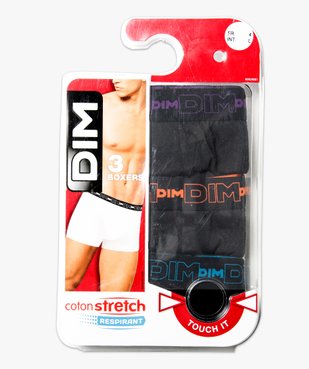 Boxer homme en coton stretch respirant - Dim (lot de 3) vue1 - DIM - GEMO