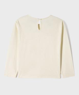 Tee-shirt manches longues avec motif nounours fille - LuluCastagnette vue3 - LULU CASTAGNETTE GEMO FOR GOOD - GEMO