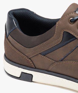 Derbies style tennis à semelle contrastée homme vue6 - GEMO (CASUAL) - GEMO