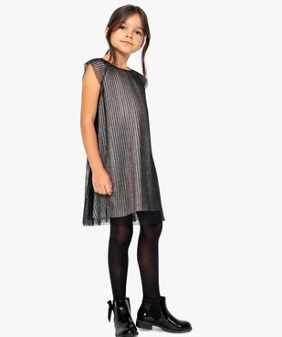 Robe de fête fille en tulle plissé et paillettes vue5 - Nikesneakers (ENFANT) - Nikesneakers