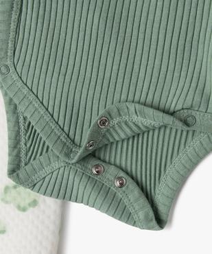 Ensemble 3 pièces pyjama + body + bavoir bébé vue4 - GEMO(BB COUCHE) - GEMO