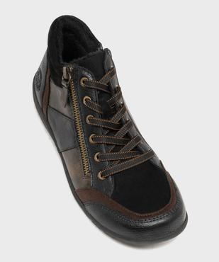 Boots fourrées à bout carré confortable femme vue5 - SOFTRELAX - GEMO
