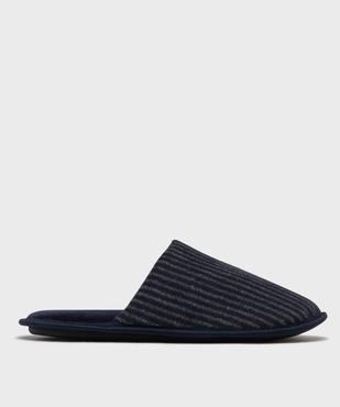 Chaussons mules à rayures homme vue1 - GEMO(HOMWR HOM) - GEMO