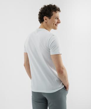 Tee-shirt manches courtes col tunisien homme vue3 - GEMO 4G HOMME - GEMO