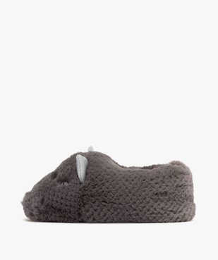 Chaussons fille en volume avec oreilles de chat pailletées vue3 - GEMO (ENFANT) - GEMO
