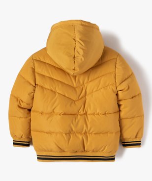 Blouson garçon matelassé et déperlant à doublure chaude vue4 - GEMO (ENFANT) - GEMO