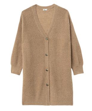 Gilet long en grosse maille femme grande taille vue4 - GEMO 4G GT - GEMO