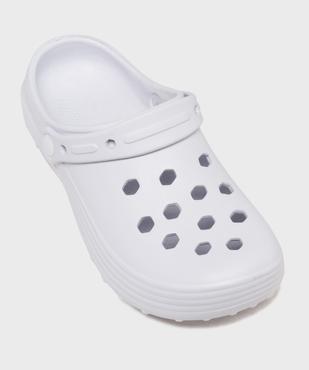 Sabots souples perforés unis femme vue5 - GEMO (PLAGE) - GEMO