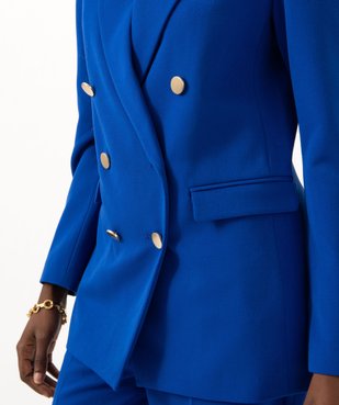 Veste de costume fermeture croisée femme vue3 - GEMO(FEMME PAP) - GEMO