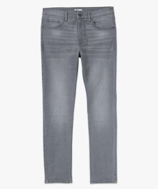 Jean homme skinny taille haute en coton stretch vue4 - GEMO 4G HOMME - GEMO