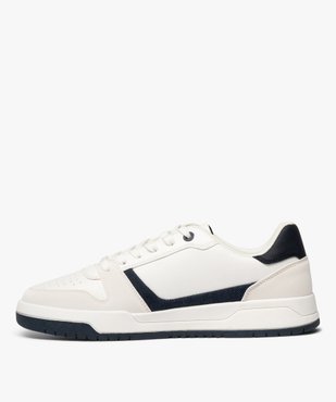 Baskets basses à lacets dessus perforé homme  vue4 - URBAN STEPS - GEMO
