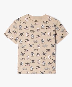 Tee-shirt imprimé style campus garçon vue1 - CAMPS - GEMO