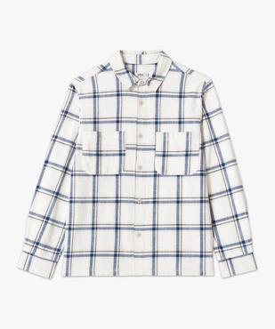 Surchemise à carreaux coupe droite homme vue4 - GEMO (HOMME) - GEMO