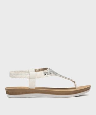 Sandales à entredoigt avec strass femme - Emilia Rosa vue1 - EMILIA ROSA - GEMO