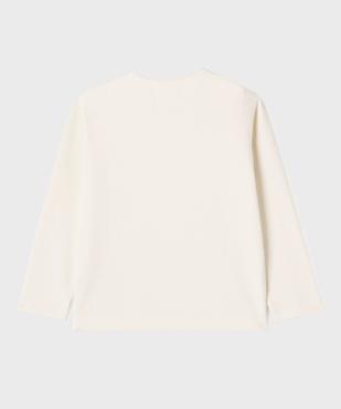 Tee-shirt manches longues en maille nid d’abeille garçon vue4 - GEMO 4G GARCON - GEMO