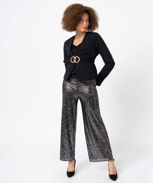 Veste femme coupe courte forme croisée vue5 - GEMO(FEMME PAP) - GEMO