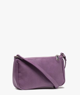 Sac besace femme texturé avec petit porte-monnaie vue2 - GEMO (ACCESS) - GEMO