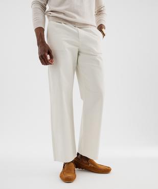 Pantalon chino coupe large homme vue4 - GEMO 4G HOMME - GEMO