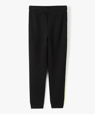 Pantalon de sport garçon en maille extensible à détails fluo vue5 - GEMO (JUNIOR) - GEMO