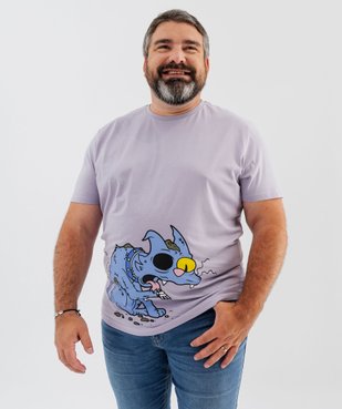 Tee-shirt manches courtes en coton imprimé homme - Les Simpsons vue9 - SIMPSONS - GEMO