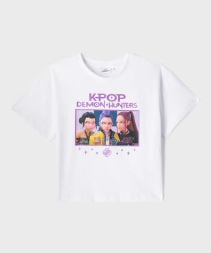 Tee-shirt manches courtes avec motif coloré fille - K-pop Demon Hunters vue1 - KPOP DEMON HUNTERS - GEMO