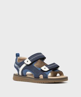 Sandales casual chic à double scratch garçon - Gepy vue2 - GEPY - GEMO