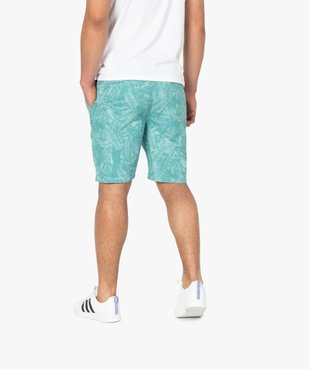 Bermuda homme motif feuillage tropical vue3 - GEMO (HOMME) - GEMO