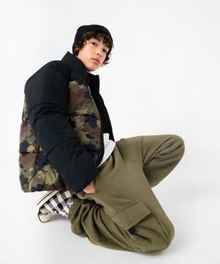 Pantalon cargo molletonné garçon vue1 - GEMO (JUNIOR) - GEMO