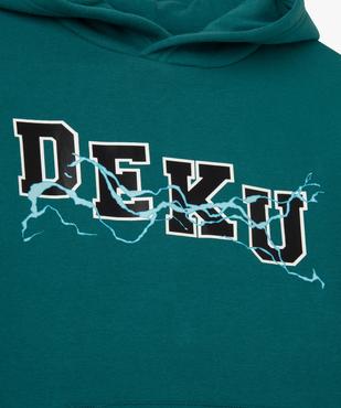 Sweat à capuche avec motif mangapoitrine et dos garçon - My Hero Academia vue2 - MY HERO ACADEMIA - GEMO