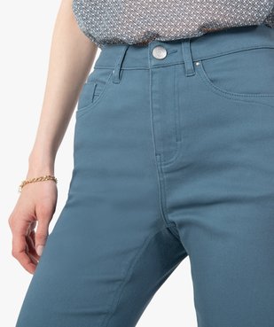 Pantalon femme en coton stretch coupe Regular vue2 - GEMO(FEMME PAP) - GEMO