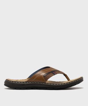 Claquettes à entredoigt en cuir homme - G'Flex vue1 - G'FLEX - GEMO