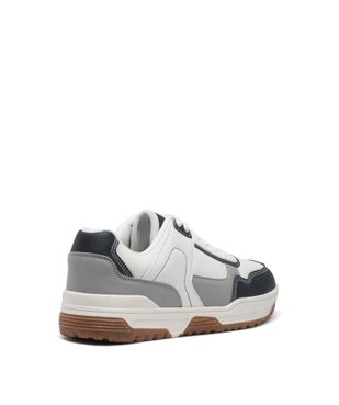 Baskets homme tricolores à lacets style casual vue4 - GEMO (SPORTSWR) - GEMO