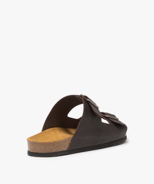 Sandales homme en cuir à larges brides à boucle vue4 - Nikesneakers (CASUAL) - Nikesneakers