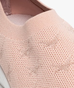 Baskets fille en maille unie style socquettes vue6 - GEMO (ENFANT) - GEMO