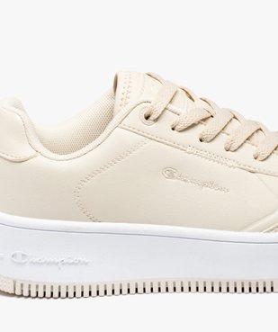 Baskets femme unies style rétro à lacets - Champion vue6 - CHAMPION USA - GEMO