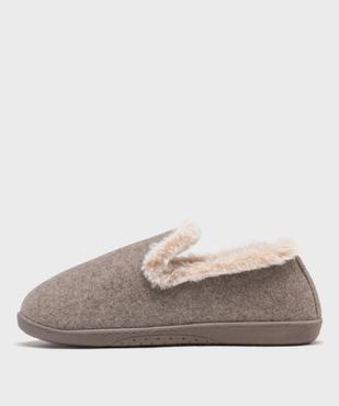 Chaussons enveloppants doublés fourrure imitation femme - Isotoner vue3 - ISOTONER - GEMO