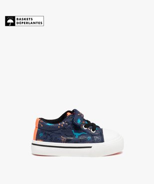 Baskets bébé garçon à motifs dinosaures et à scratch  vue1 - GEMO(BEBE DEBT) - GEMO