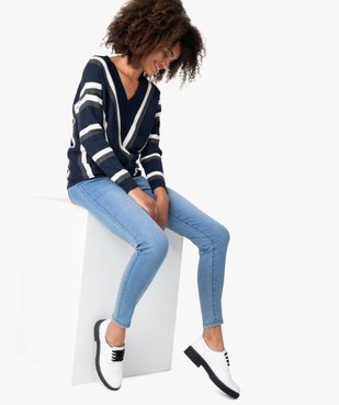 Jean femme skinny taille haute super stretch vue5 - GEMO(FEMME PAP) - GEMO