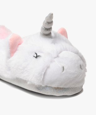 Chaussons fille peluches licorne vue6 - GEMO 4G FILLE - GEMO