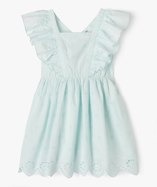 Robe à volants avec broderies anglaises fille vue1 - GEMO (ENFANT) - GEMO