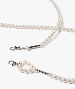 Collier porte téléphone en perles avec mousquetons vue1 - GEMO (ACCESS) - GEMO