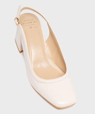 Escarpins slingback à bout carré femme - Follow Me vue5 - FOLLOW ME - GEMO