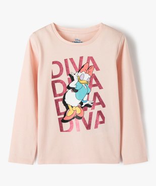 Tee-shirt fille à manches longues imprimé - Disney vue1 - DISNEY DTR - GEMO