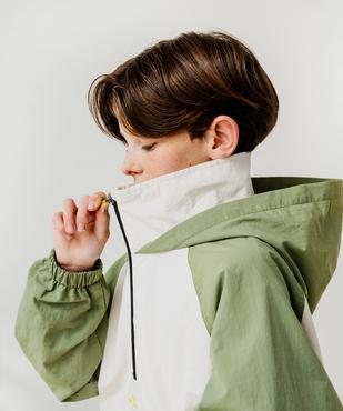 Blouson léger à capuche en matière déperlante garçon vue8 - GEMO (JUNIOR) - GEMO