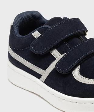 Baskets bicolores à scratch bébé garçon - Buggy vue6 - BUGGY - GEMO