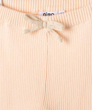 Pantalon en maille côtelée bébé fille vue3 - GEMO(BEBE DEBT) - GEMO