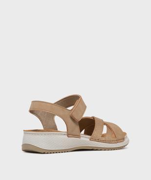 Sandales confort avec brides pailletées femme vue4 - G'FLEX - GEMO