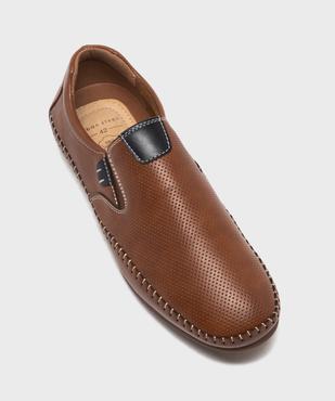 Mocassins slip-on avec semelle intérieure cuir homme - Urban Steps vue6 - URBAN STEPS - GEMO