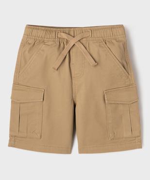 Bermuda cargo taille ajustable garçon vue1 - GEMO (ENFANT) - GEMO