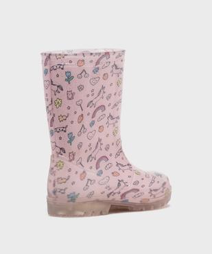 Bottes de pluie imprimées et pailletées fille - Lovely Wings vue4 - LOVELY WINGS - GEMO
